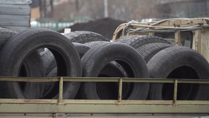 В Петропавловске продолжается приём старой авторезины